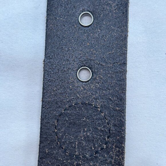 Espresso + Silver Riveted Floral Fossil Belt - Picture 14 of 15